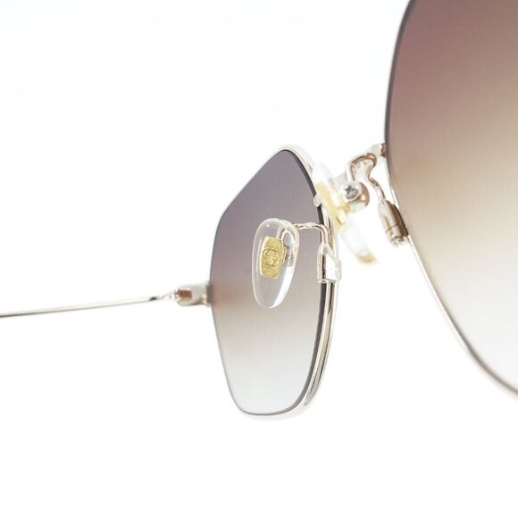 Gucci GG1285 Square Sunglasses Gold Brown OS - Picture 8 of 16